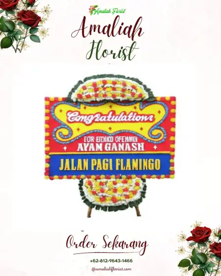 Sewa Papan Bunga Bolaang